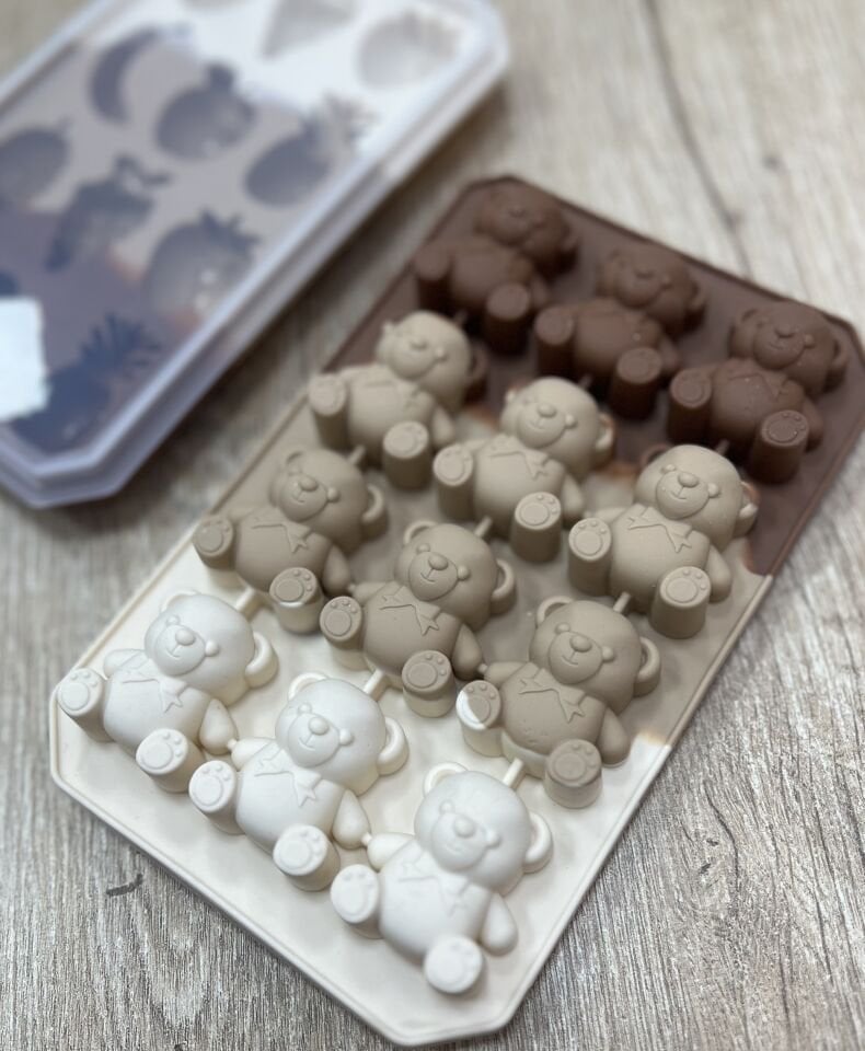 SİLİKON BUZ & ÇİKOLATA KALIBI (kapaklıdır)