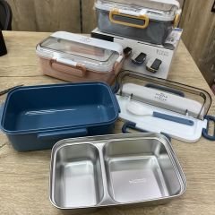 xc-588 Çift Bölmeli Yemek Taşıma Kabı Lunchbox