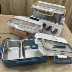 xc-588 Çift Bölmeli Yemek Taşıma Kabı Lunchbox