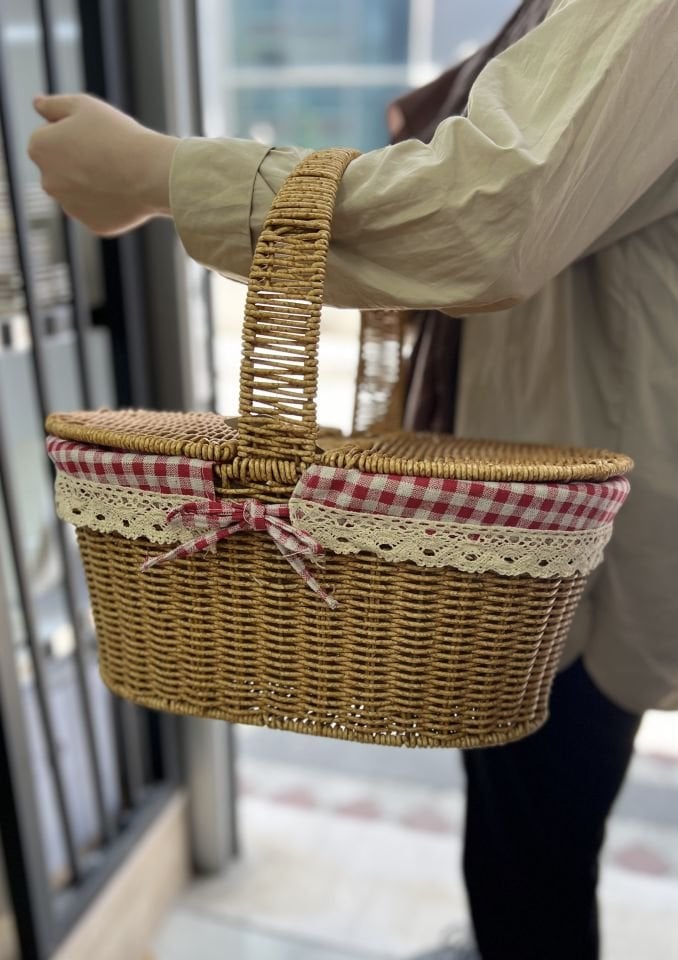 Rattan Oval Piknik Sepeti