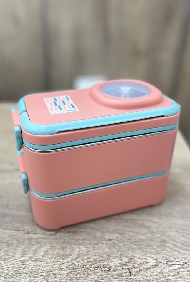 UZSPACE KASELİ 2KATLI 1200ML LUNCHBOX  (8023)