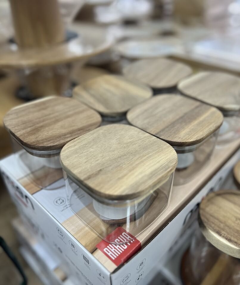 BOR059- AKASYA KAPAK 6 ADET KAPAKLI CAM (350ml)