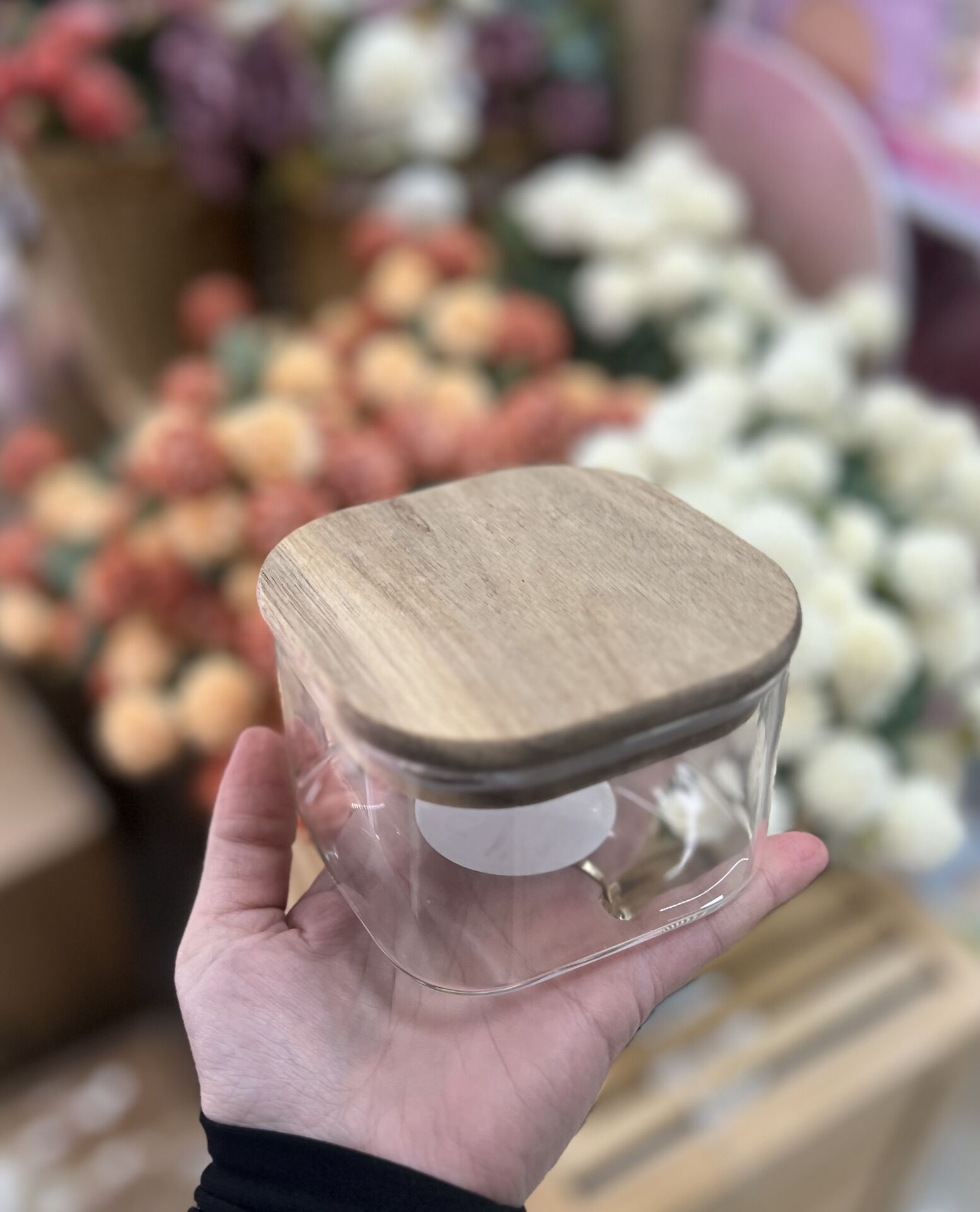 BOR059- AKASYA KAPAK 6 ADET KAPAKLI CAM (350ml)