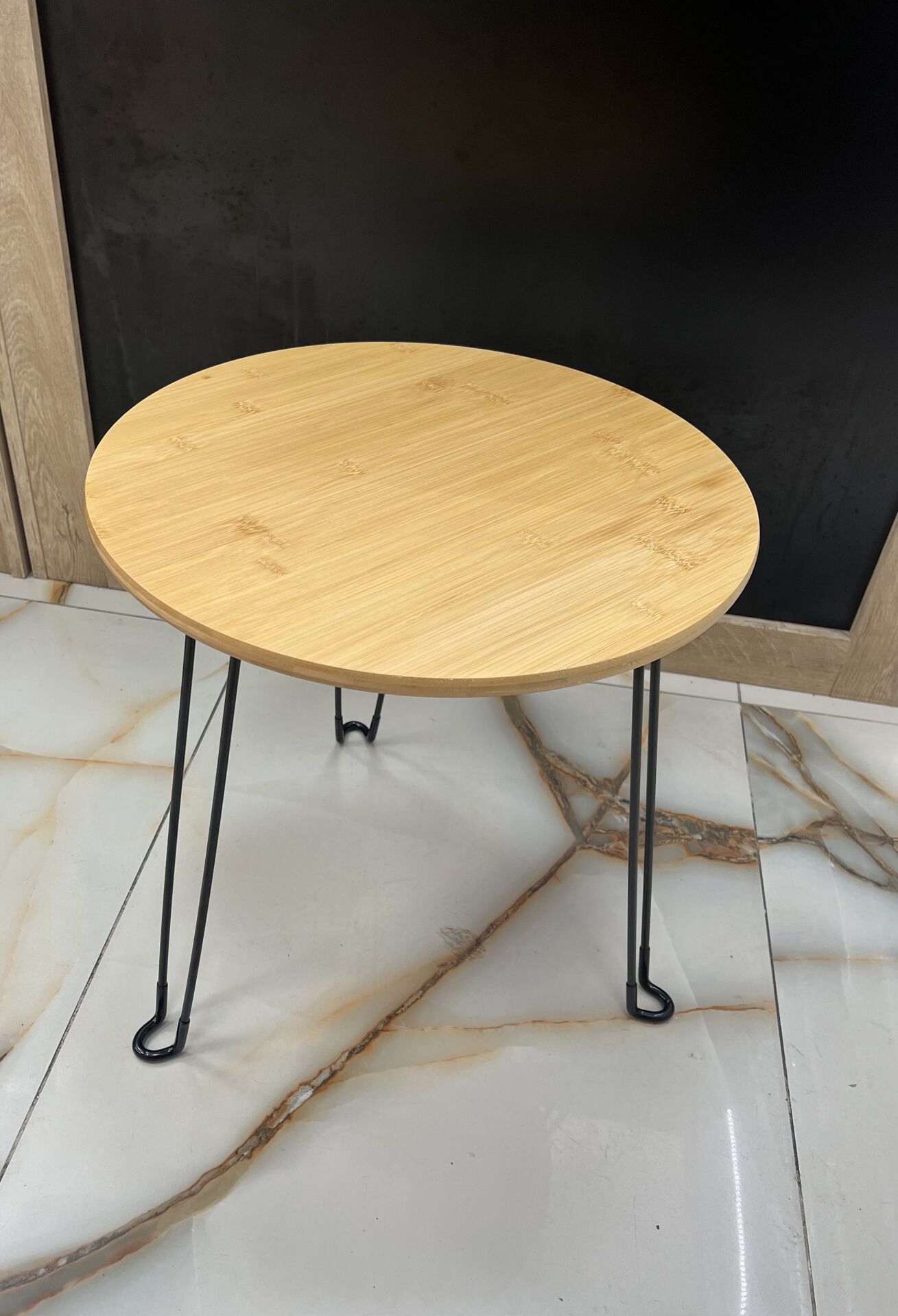 44*47cm Bambu 3 ayaklı Sehpa