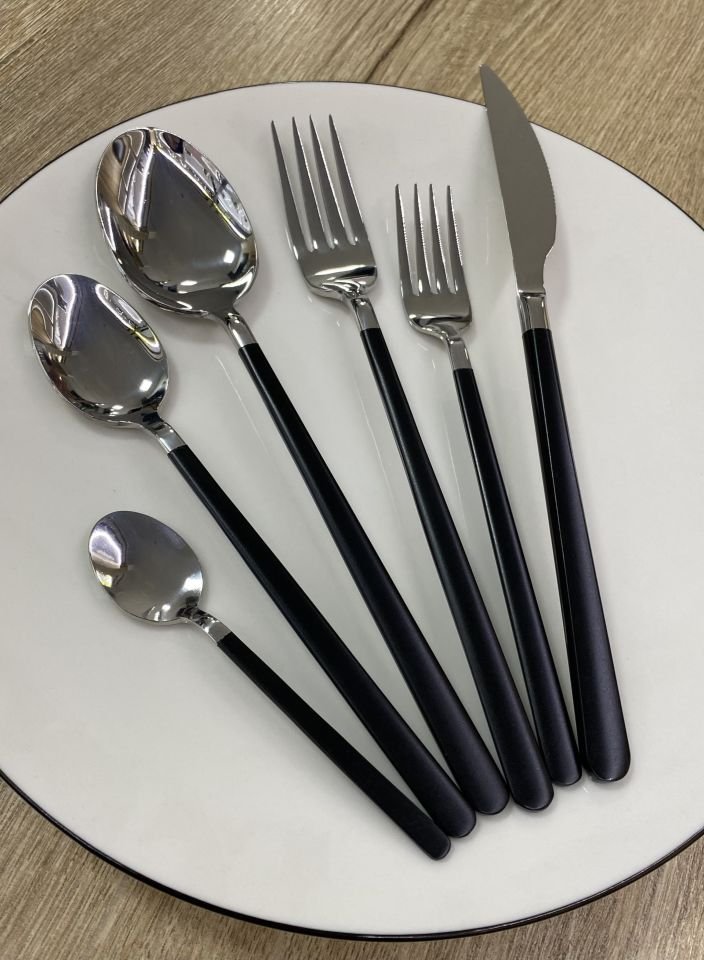 6 Kişilik 36 Parça Alegra BLACK  KÇB Seti