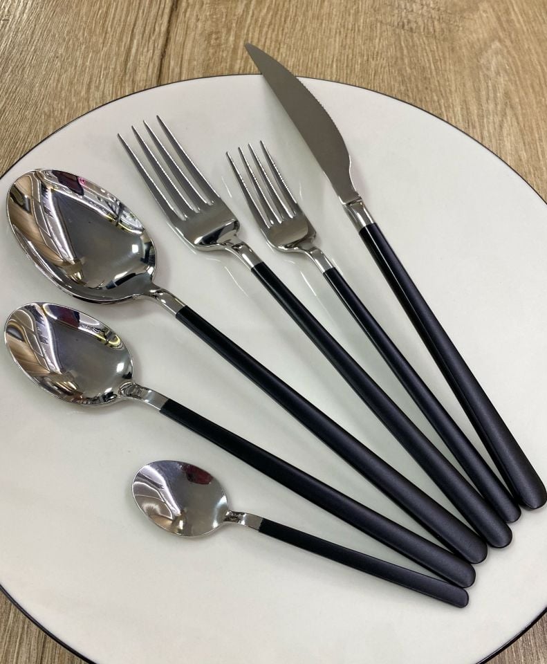 6 Kişilik 36 Parça Alegra BLACK  KÇB Seti