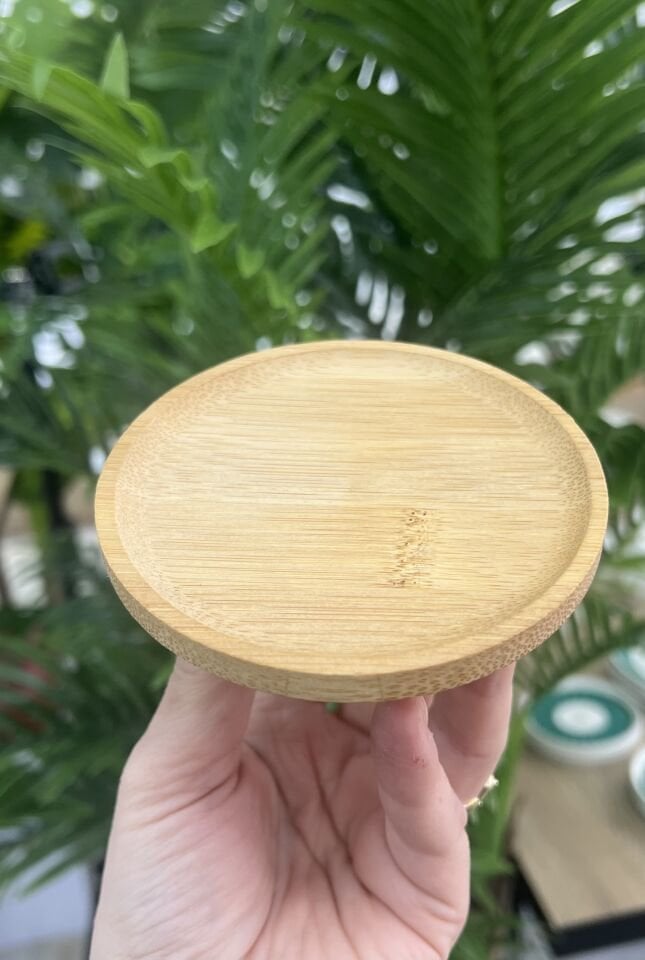 BAMBU MİNİ YUVARLAK AYAKLI SUNUMLUK (10cm)