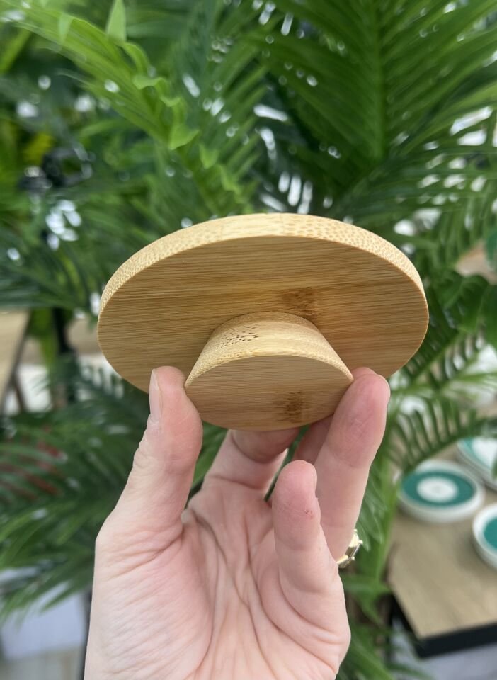 BAMBU MİNİ YUVARLAK AYAKLI SUNUMLUK (10cm)