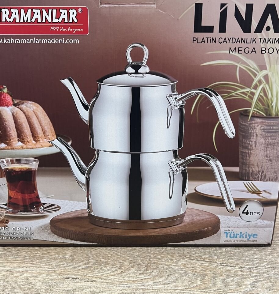 KHR 1042- LİNA MEGA BOY ÇELİK ÇAYDANLIK