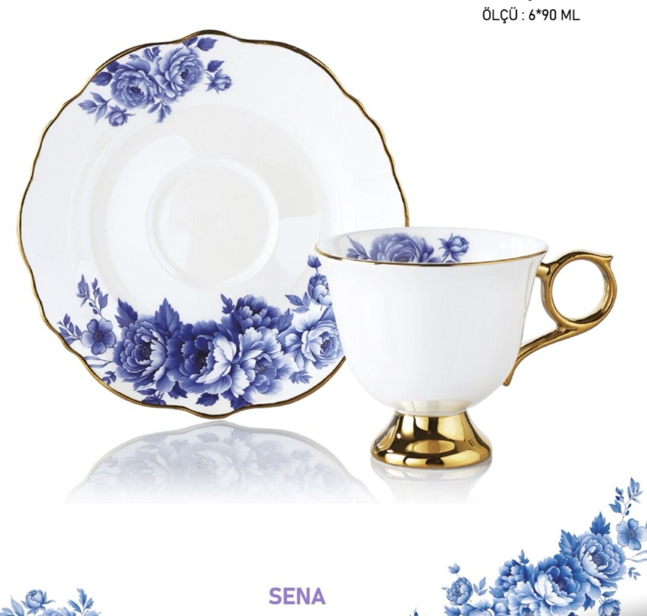 SPR 0377-SENA  6lı FİNCAN TAKIMI