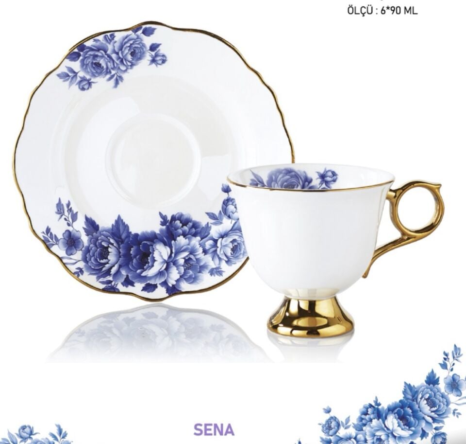 SPR 0377-SENA  6lı FİNCAN TAKIMI