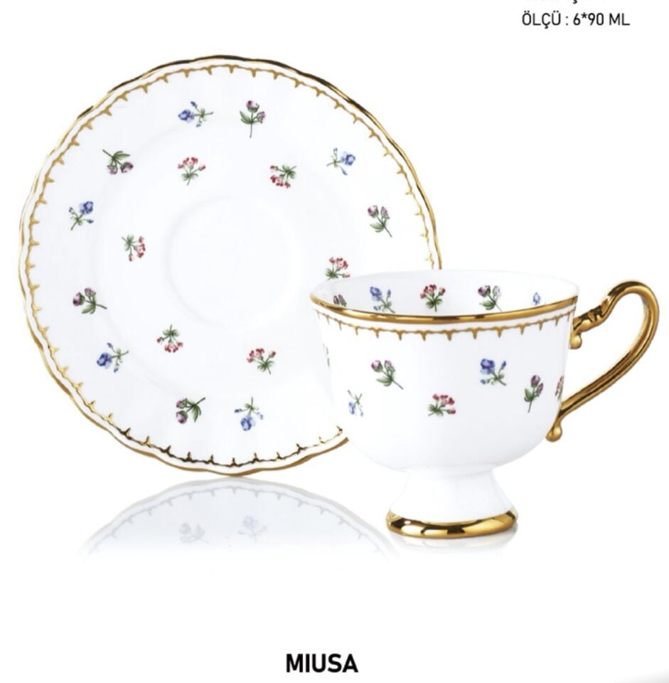 SPR 0378- MIUSA 6lı FİNCAN TAKIMI