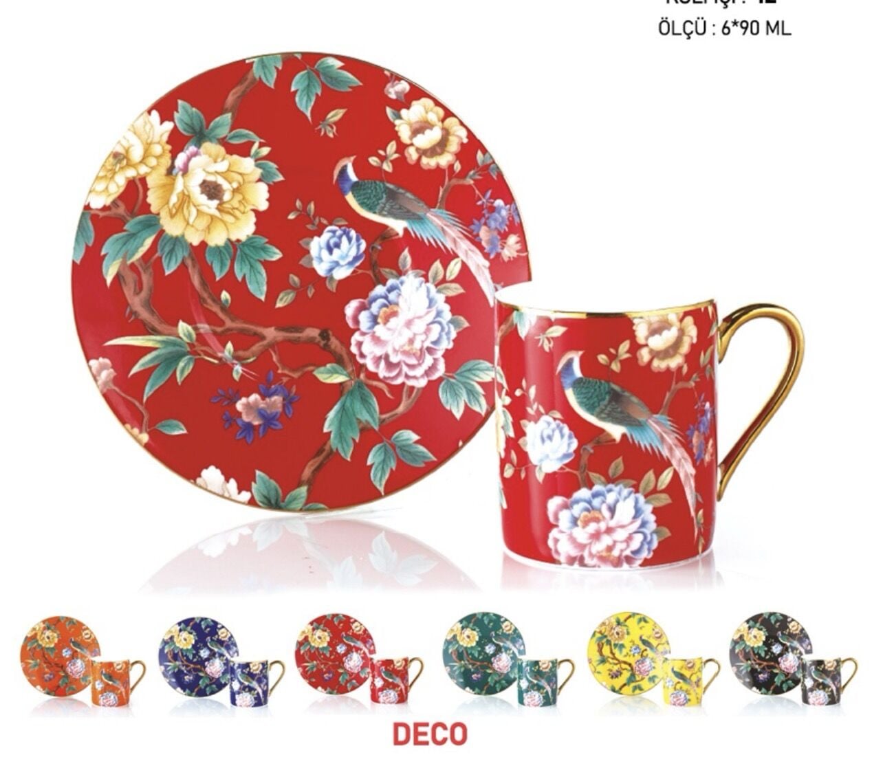 SPR 0373- DECO 6lı FİNCAN TAKIMI(