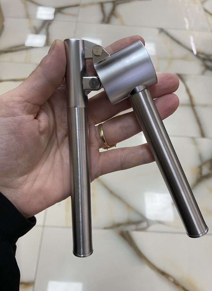 Lüks Krom Sarımsak Ezici