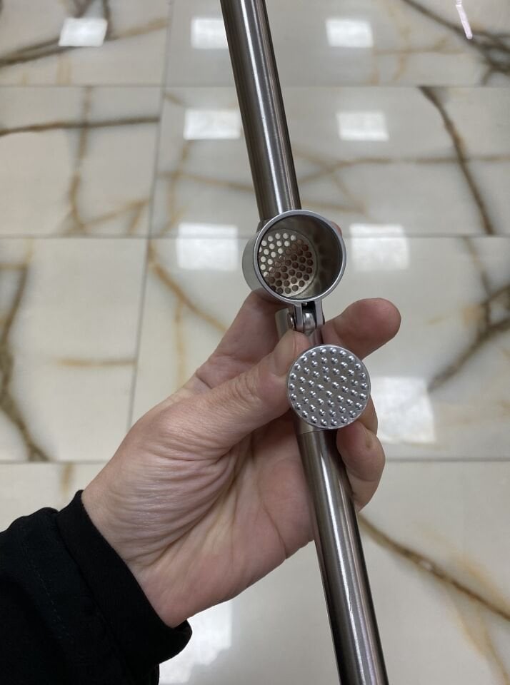 Lüks Krom Sarımsak Ezici