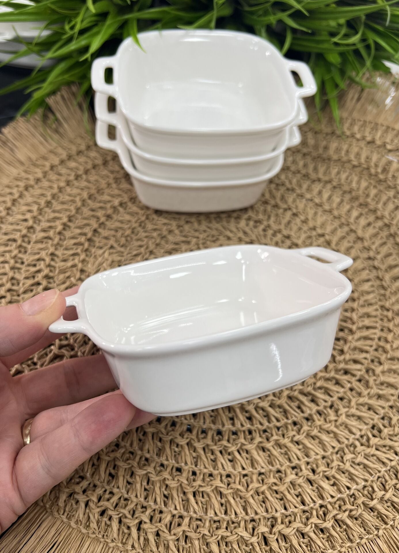 POR-7206 PURE CARMEN 12,5 CM  KARE  DERİN TABAK