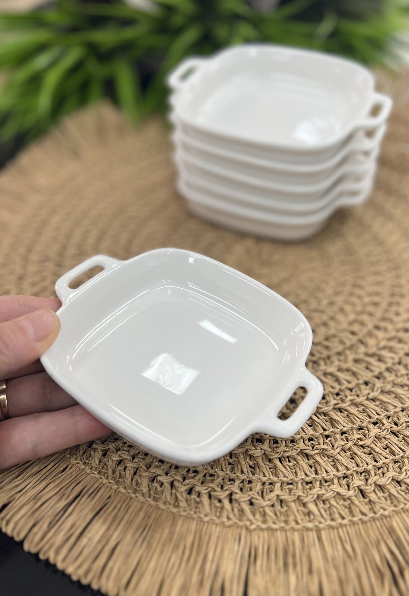 POR-7209 PURE CARMEN 12,5 CM KARE BASIK MİNİ TABAK