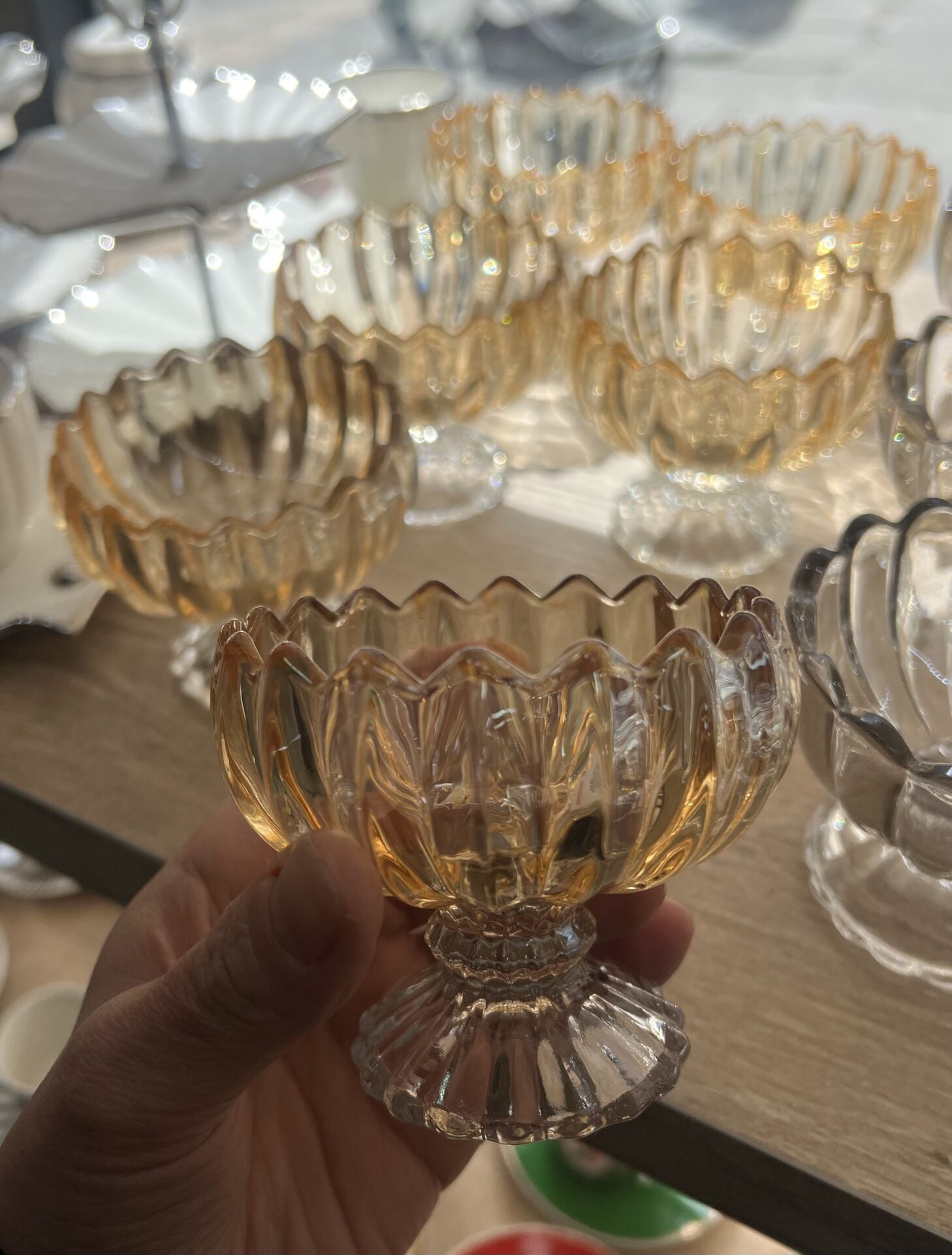 6lı GOLD LÜSTER GOLD ÇEREZLİK CAM KASE
