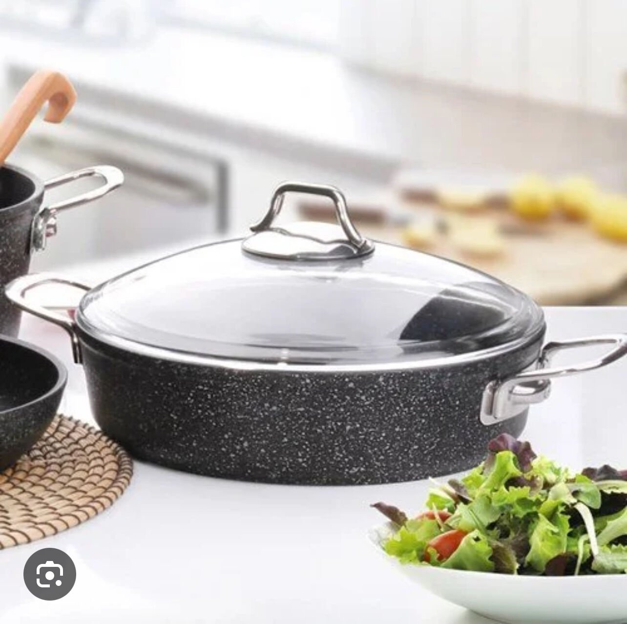 FALEZ BLACKLİNE 32cm BASIK TENCERE