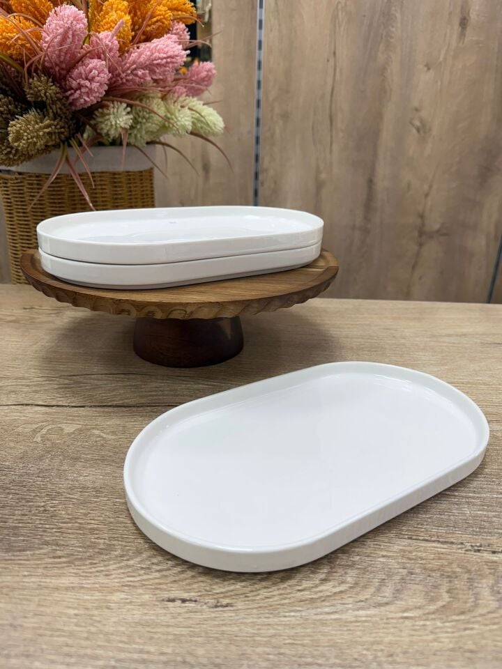 POR-1912 OVAL SERVİS TABAĞI 26x15cm (2ADET)