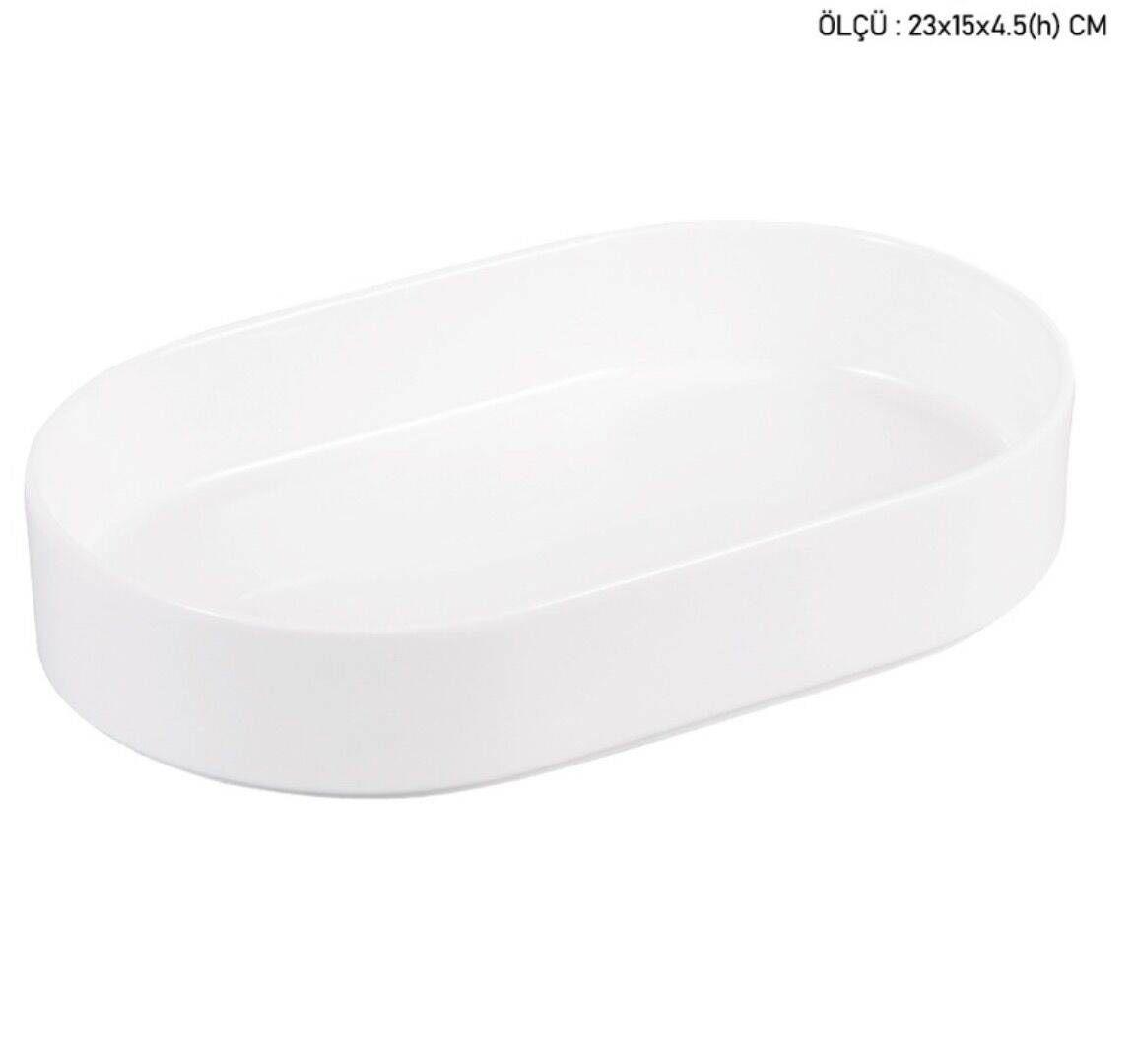 POR-1905 OVAL DERİN SERVİS 23x15cm