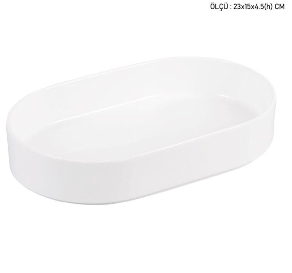 POR-1905 OVAL DERİN SERVİS 23x15cm