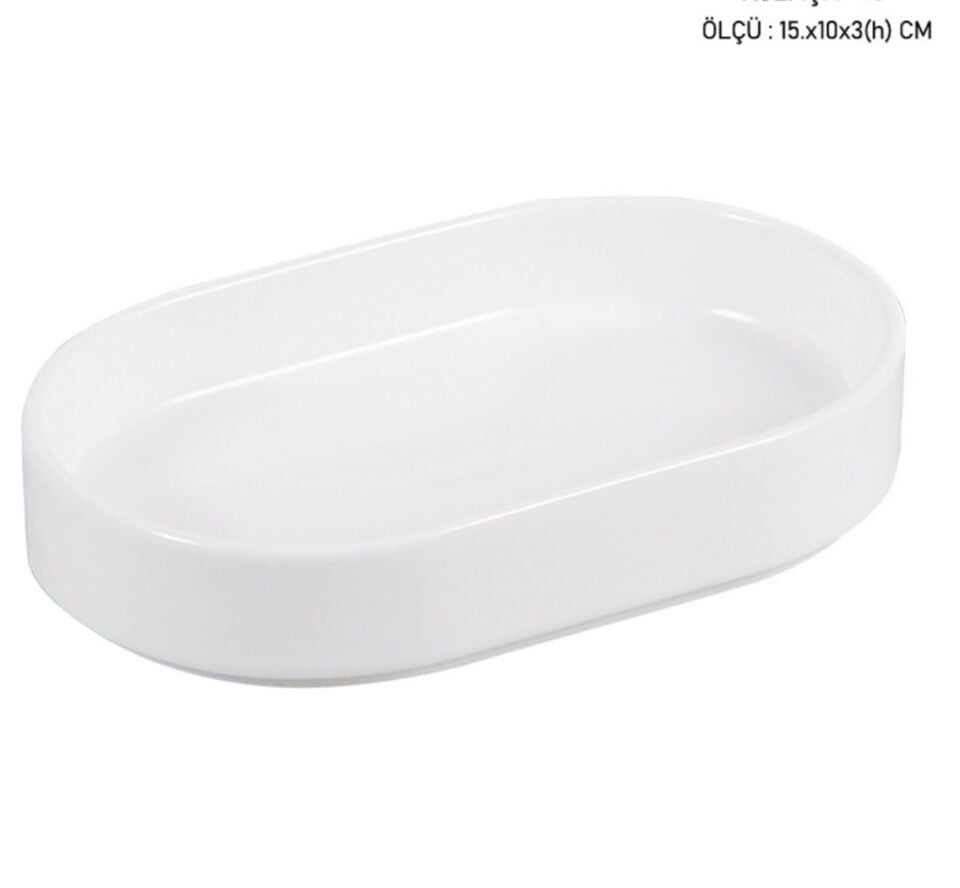 POR-1914 OVAL SERVİS TABAĞI 15x10cm (2Adet)