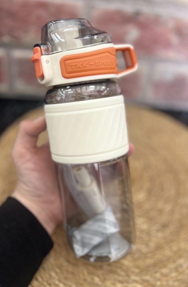 T1025 600 ML SİLİKON GÖVDELİ ÇİFT İÇİMLİ MATARA