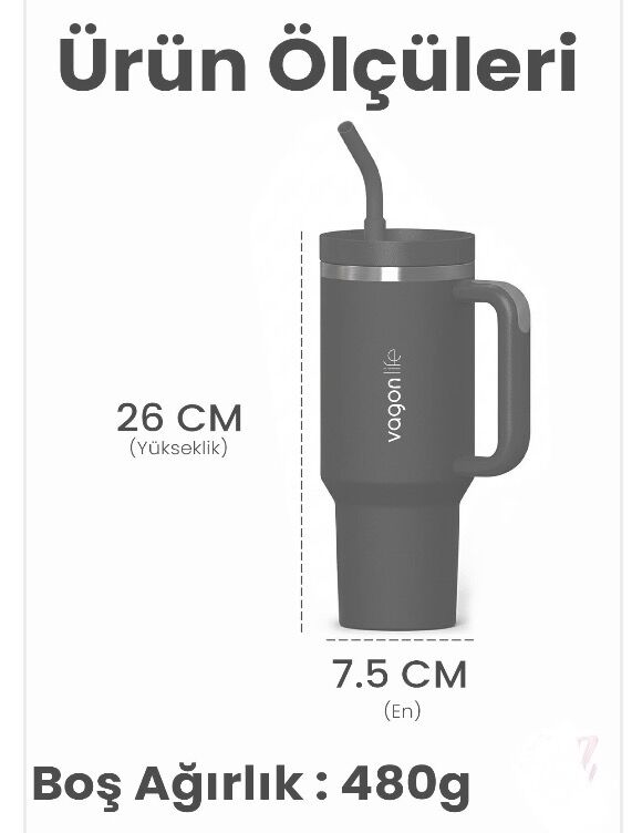 VGN-1103 1200ML TEK KAPAK ÇİFT İÇİM ÇELİK TERMOS