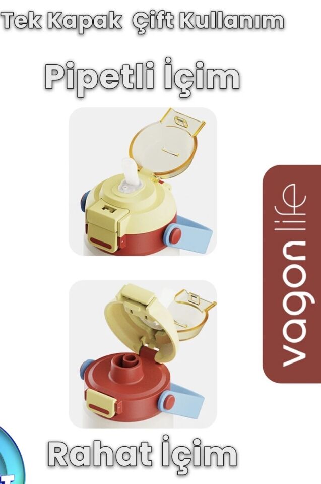 VGN-1111 600ML TEK KAPAK ÇİFT İÇİM ÇELİK TERMOS