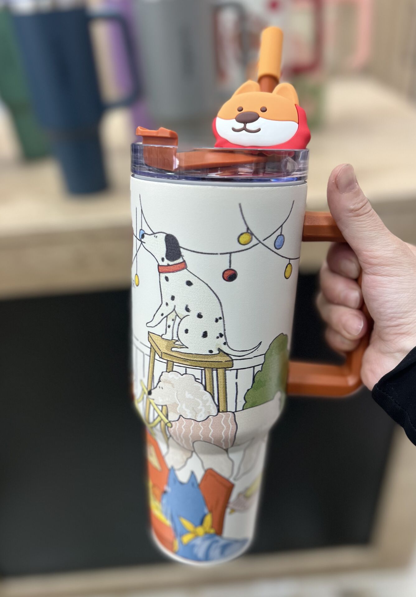 D-9221 FİGÜRLÜ ÇİFT İÇİMLİ  TERMOS (1200ML)