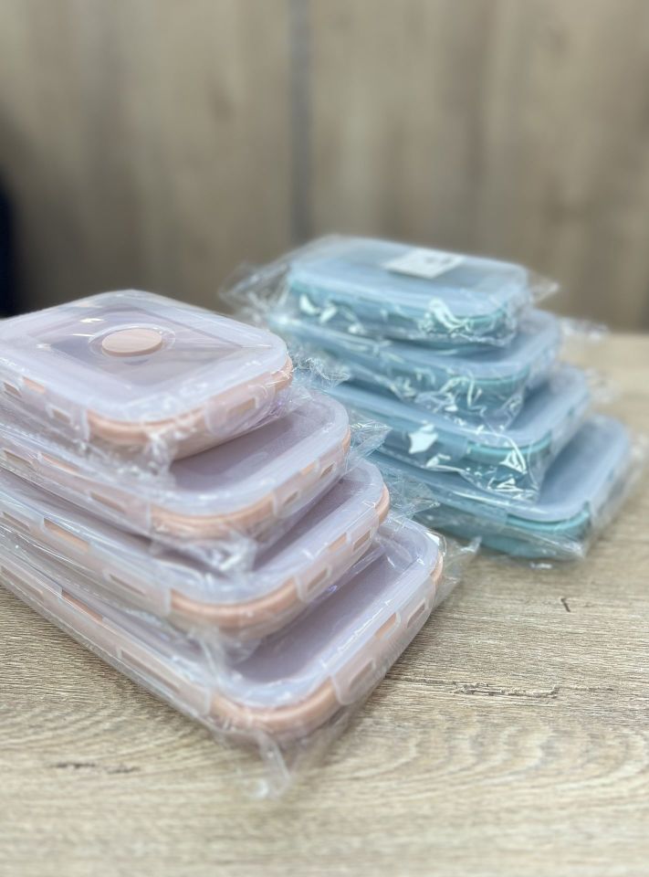Silikon Katlanan Saklama Kabı 12*9cm 1Adet