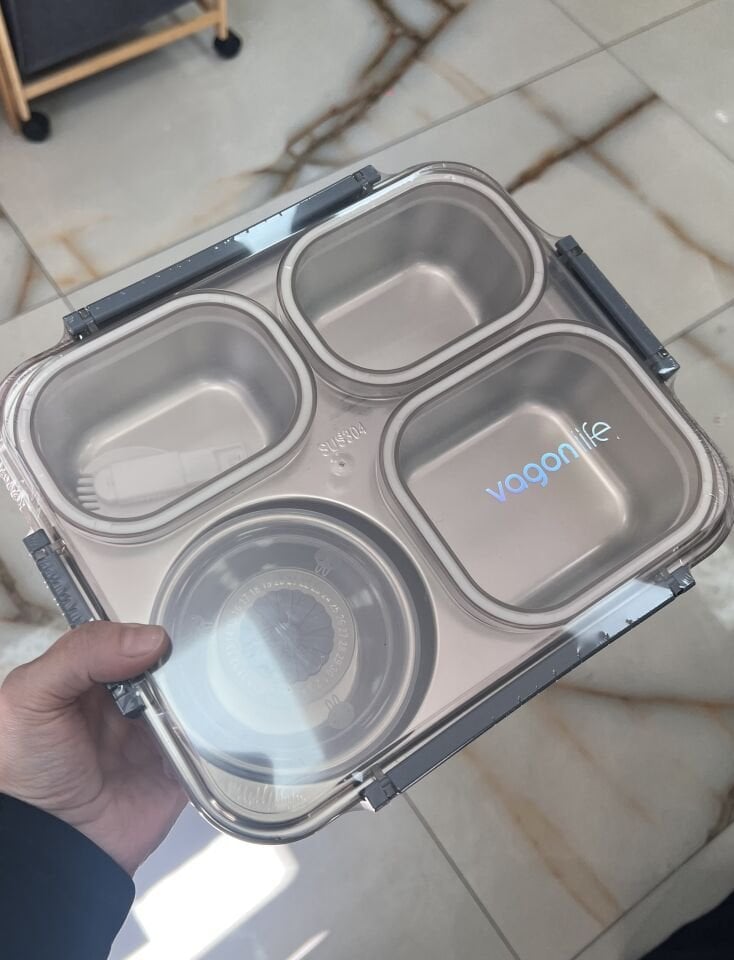 XC-7080 4 BÖLMELİ ÇELİK LUNCHBOX (1200ML)