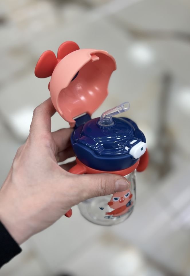 B1050- 220ml Pervane Figürlü Pipetli Matara