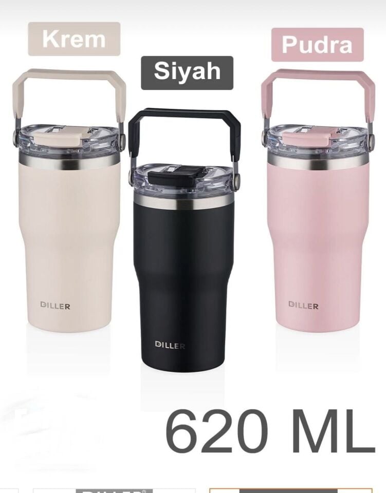 MLH-9168  620ML TEK KAPAK ÇİFT İÇİMLİ ÇELİK TERMOS