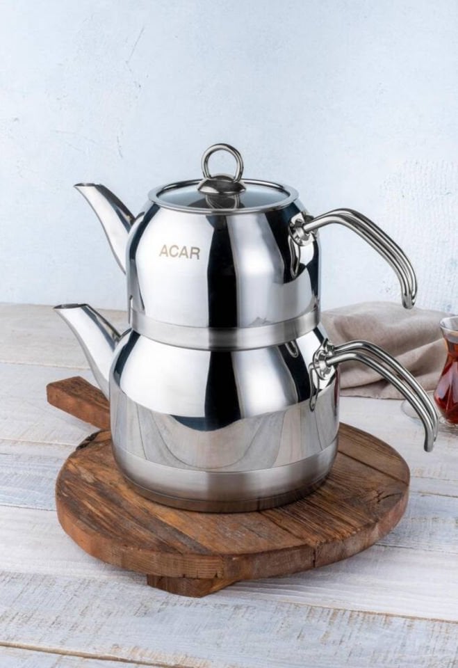 KAMPANYALI Armin AİLE Boy Çaydanlık (silver)