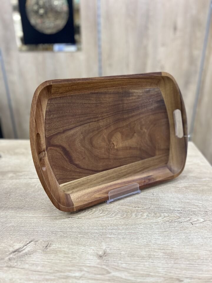 1.KALİTE AKASYA TEPSİ 43X30 CM (7B280)