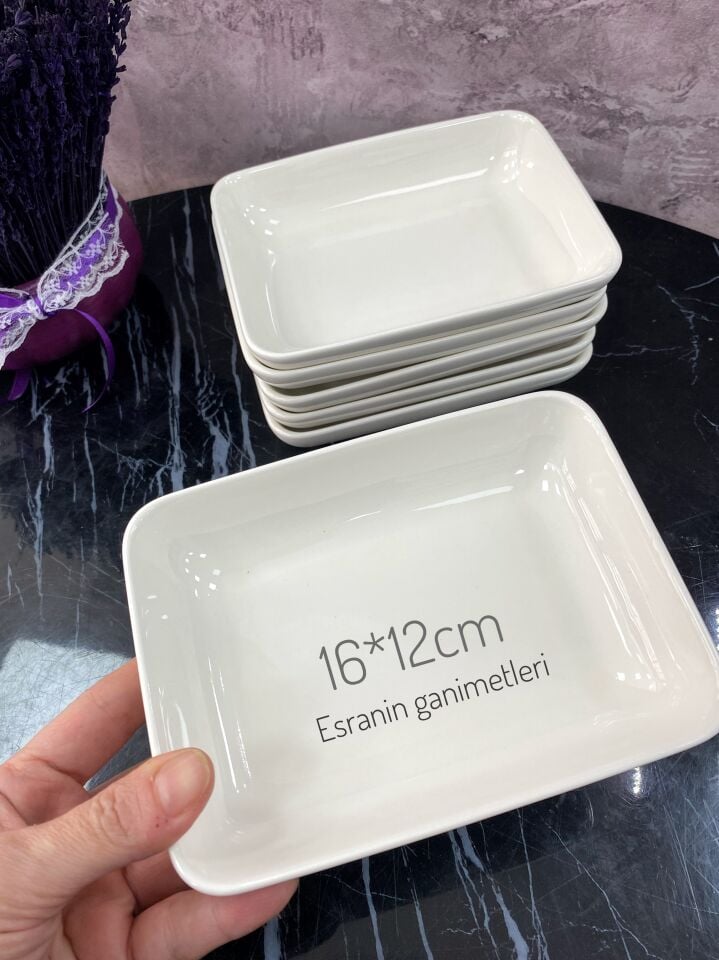 16-12cm Derin Kayık Tabak 3ADET -hro-7465