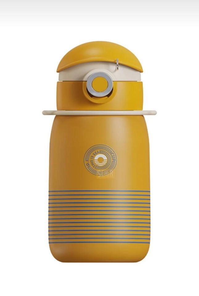 CS-03 500ml Koleksiyon İpli Pipetli Çelik Termos Matara