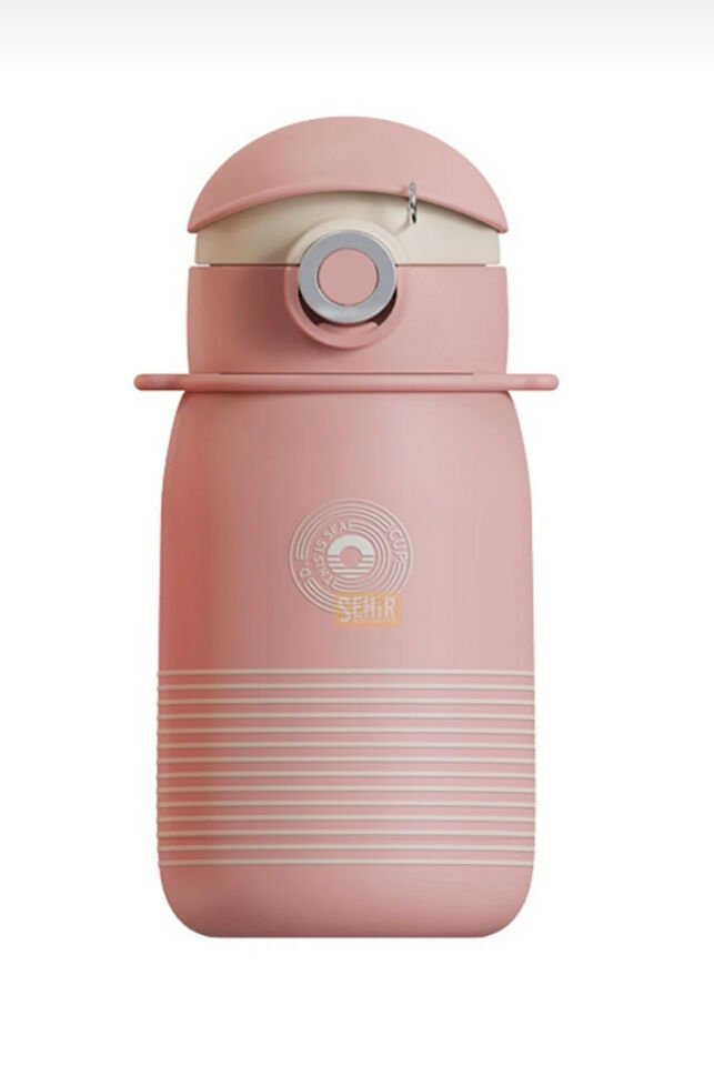 CS-03 500ml Koleksiyon İpli Pipetli Çelik Termos Matara