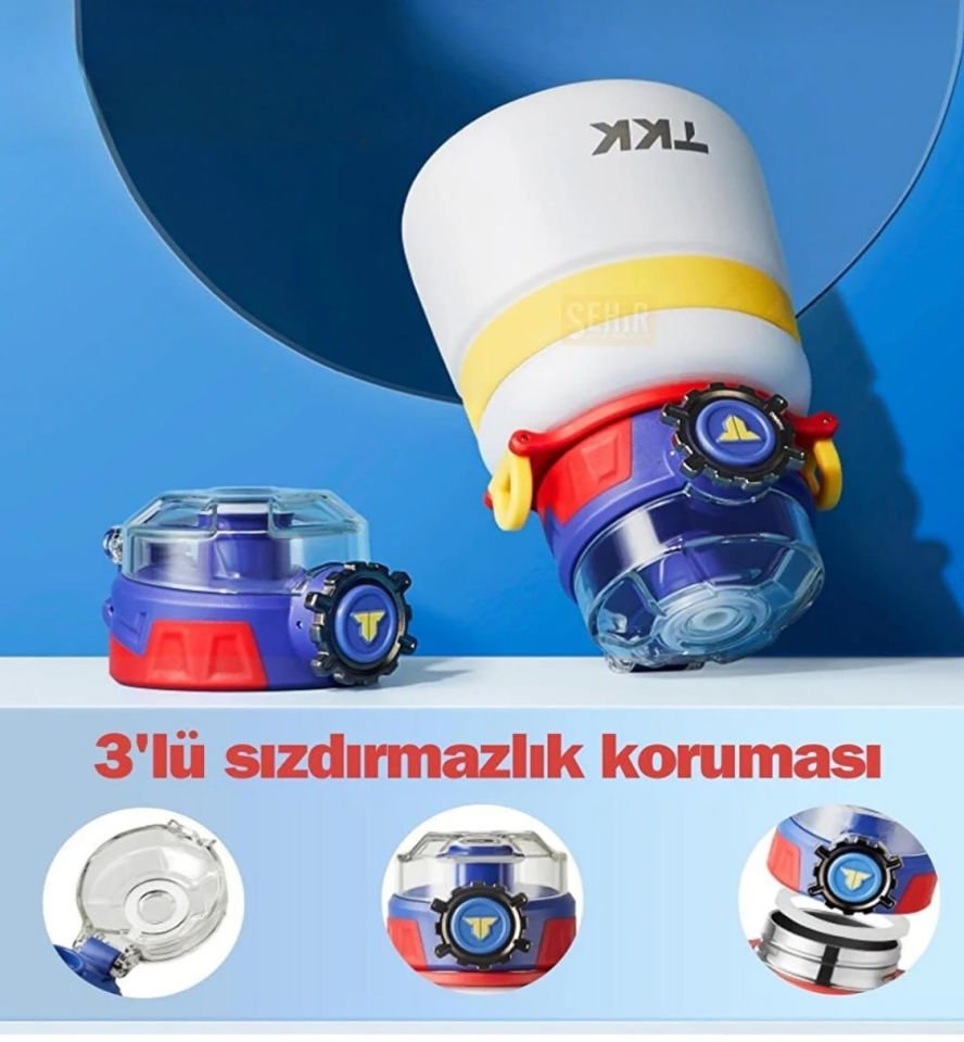 T-2029 600ml Pipetli Pipetsiz Kullanım Çelik Termos Matara