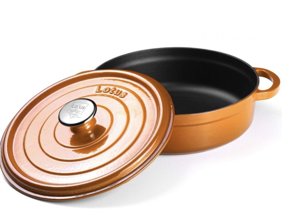LOTUS- 28 CM BASIK DEMİR DÖKÜM TENCERE