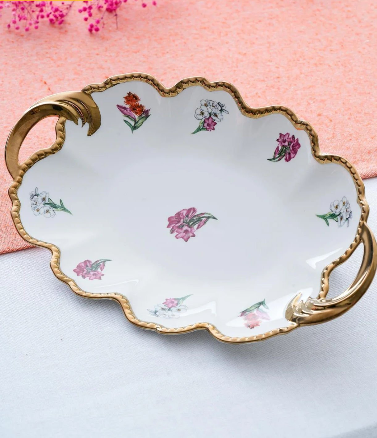 Acar Moralez 30cm Oval Tepsi Sunum (RYL6459)