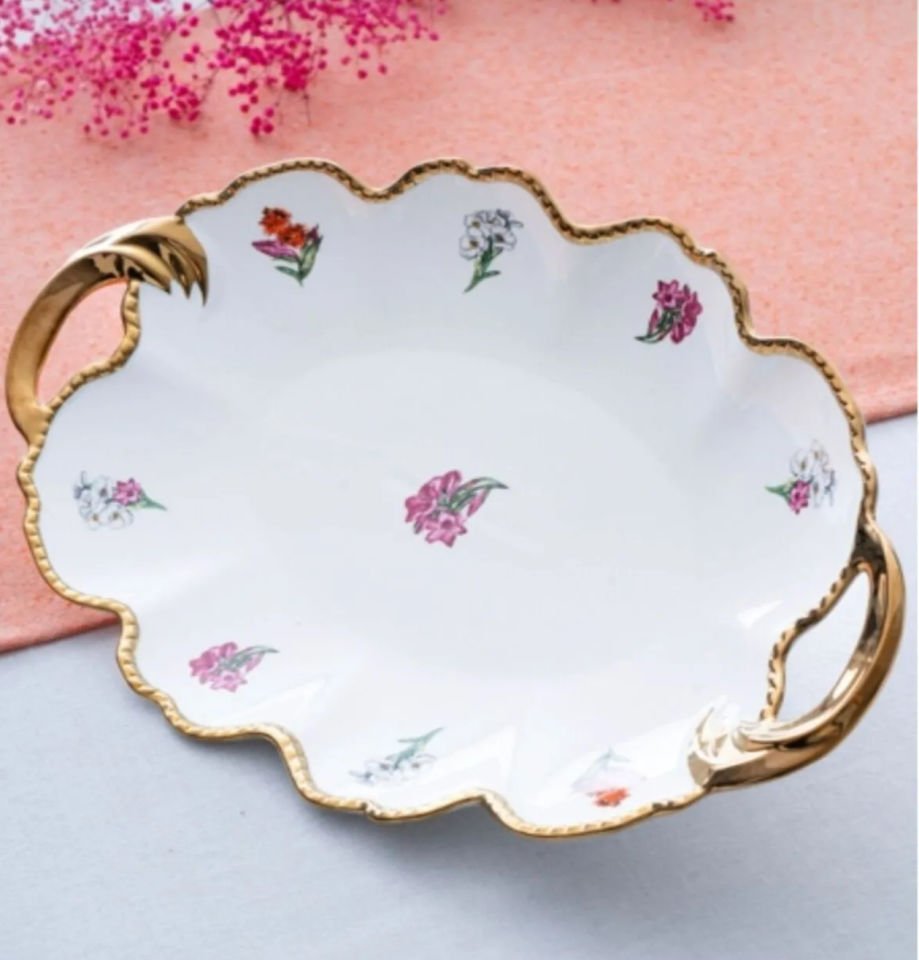 Acar Moralez 36cm Oval Sunum Tabak (RYL6461)