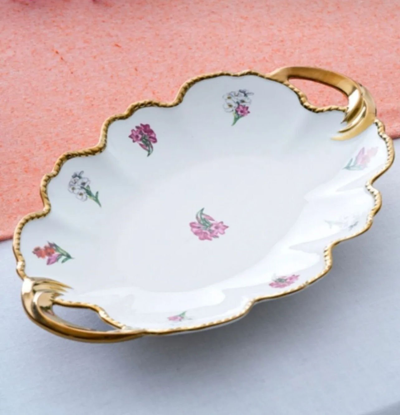 Acar Moralez 36cm Oval Sunum Tabak (RYL6461)