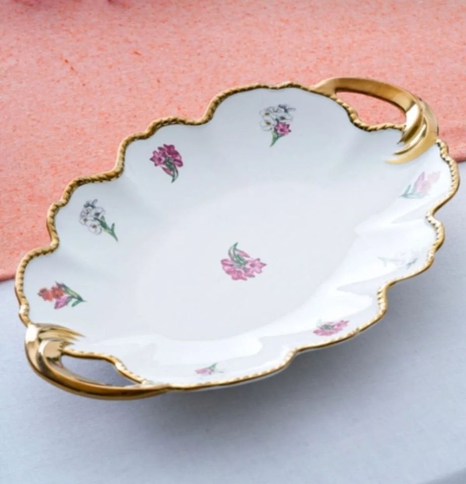 Acar Moralez 36cm Oval Sunum Tabak (RYL6461)