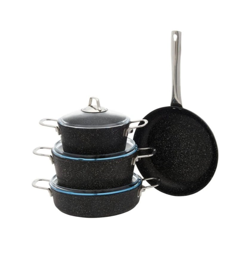 Falez Blackline 7 Parça Tencere Set