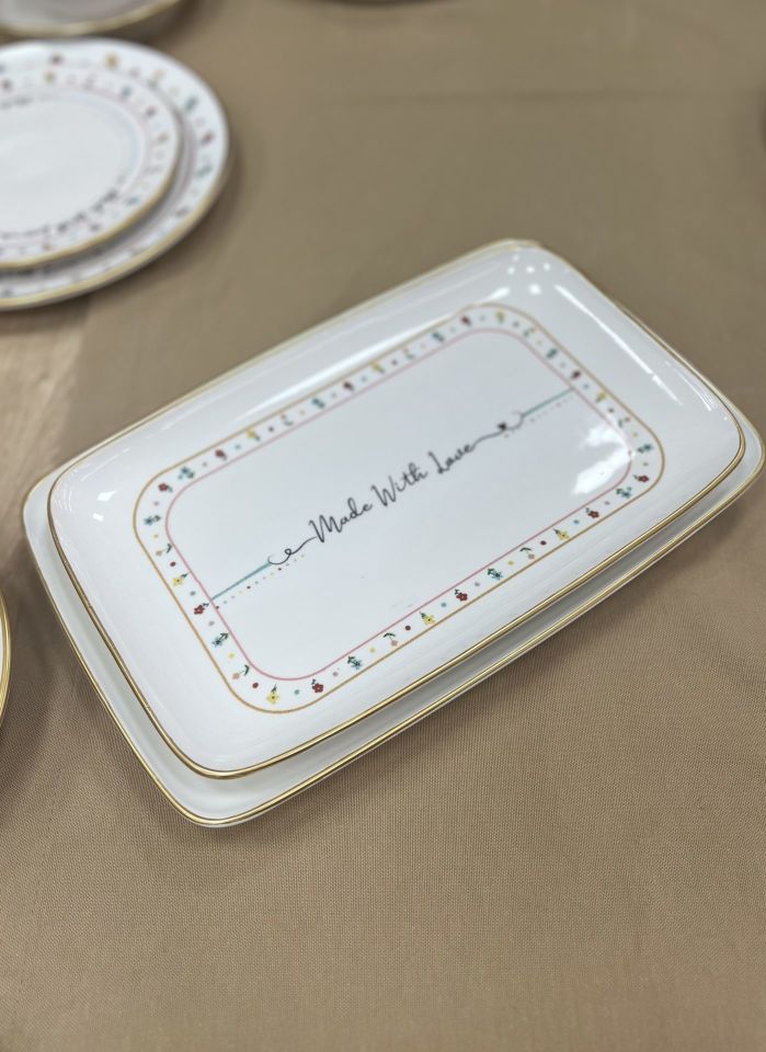 Livaldi  Dikdörtgen Servis  1 Adet 30*19cm (HCA-7740)