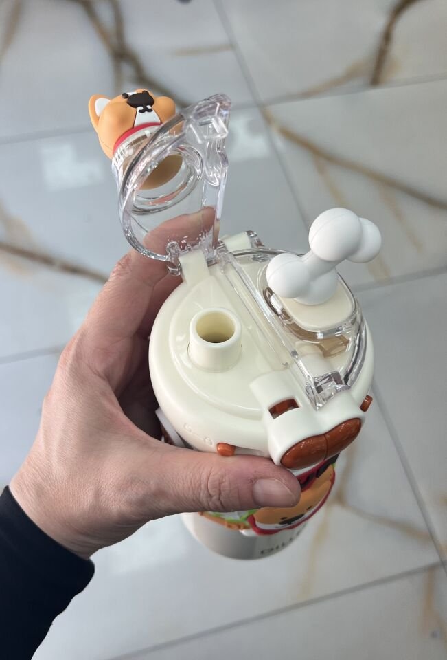 D9239-  520ML ÇELİK TERMOS ÇİFT İÇİMLİ İP ASKILI MATARA