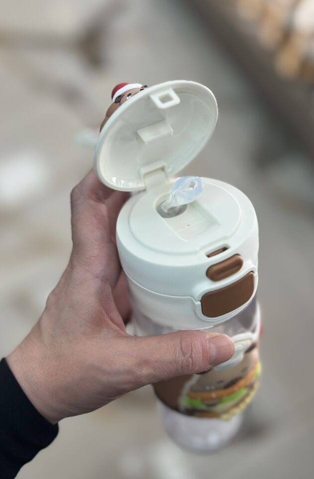D2551- 600ML ASKILI TRİTAN ÇİFT İÇİMLİ MATARA